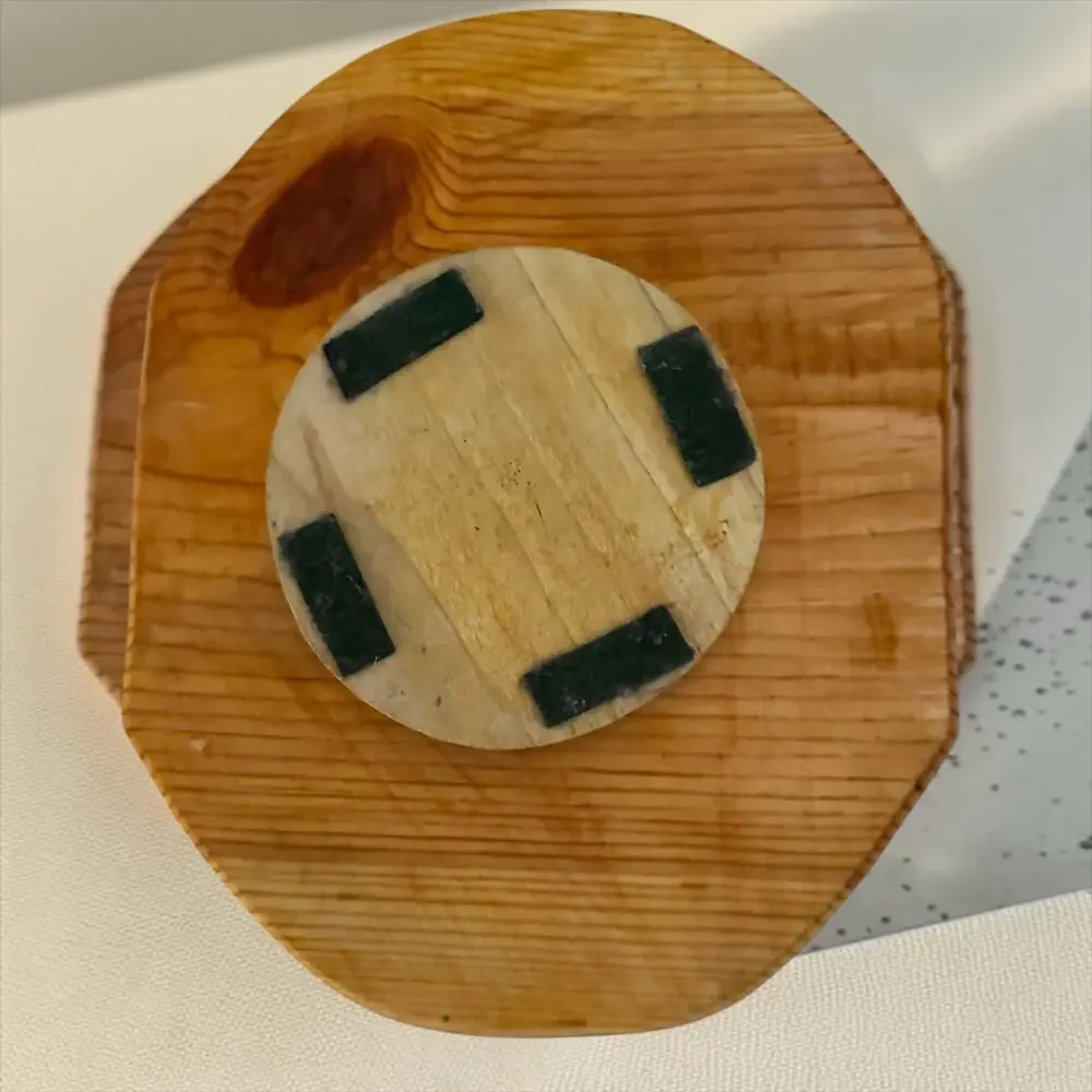 Handmade Wood Table Caddy Napkin Holder 3 Cup Organizer Pine Farmhouse